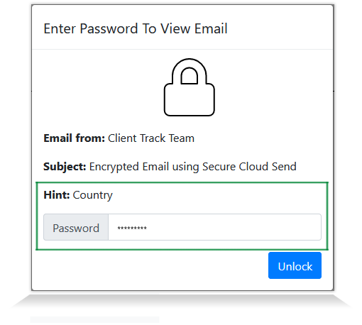 Secure Email - Password